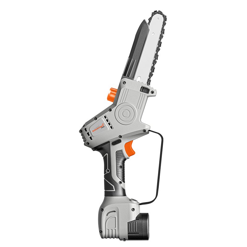 CORDLESS MINI CHAINSAW 16.8V, BRUSHLESS, 990gr, 15cm BAR,CHAIN 1/4" 38Links 8m/s, 2x2.0Ah - Image 2
