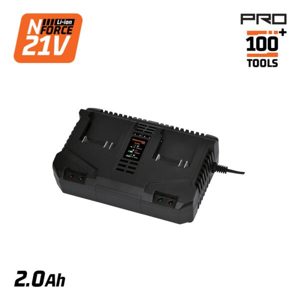 NAKAYAMA Pro EC1623 DUAL FAST-CHARGER 21V,Li-Ion,4A NFORCE