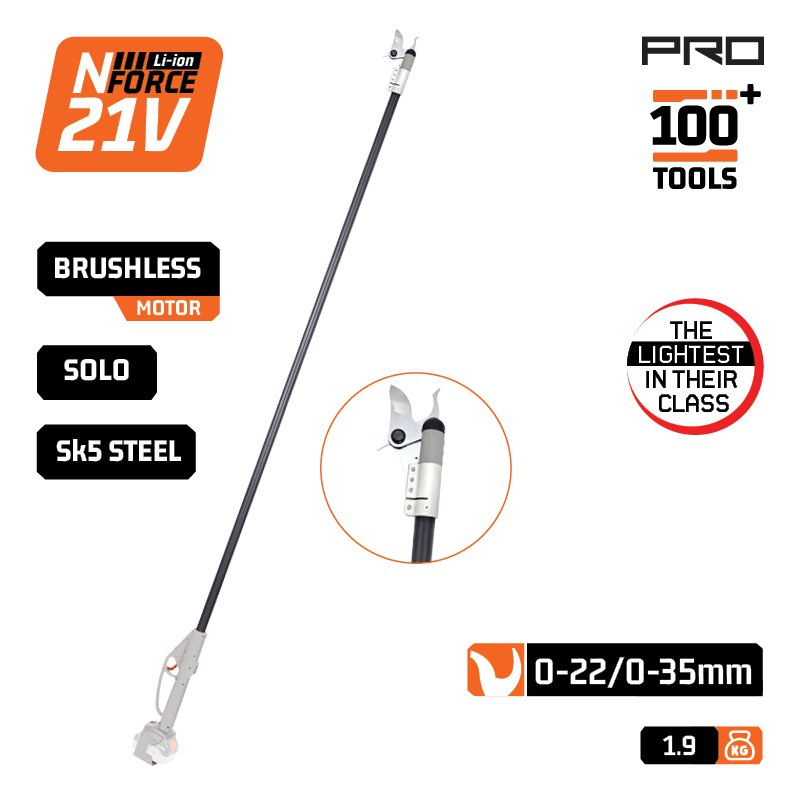 EXTENSION PRUNER 21V, 2,2m, CUTTING 22/35mm, 1,9Kg, SOLO