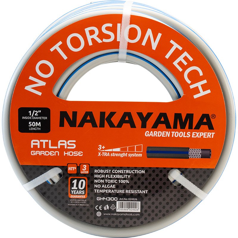 GARDEN HOSE ATLAS 3 COATINGS 15Μ 1/2'' - Image 2