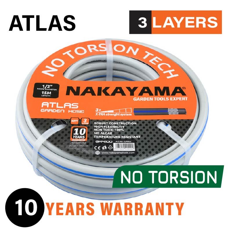 GARDEN HOSE ATLAS 3 LAYERS 25Μ 1 ''