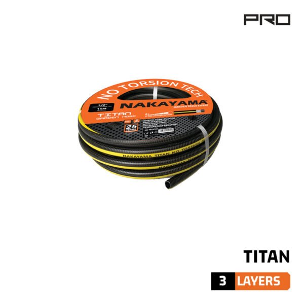 GARDEN HOSE TITAN 3 COATINGS 15Μ 1/2''