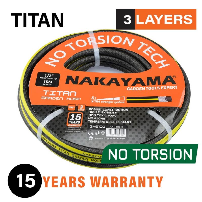 GARDEN HOSE TITAN 3 COATINGS 25Μ 1/2''