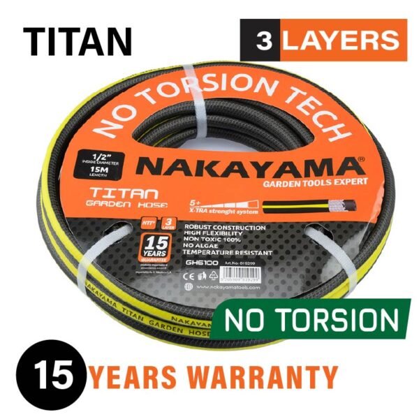 GARDEN HOSE TITAN 3 LAYERS 50Μ 3/4''