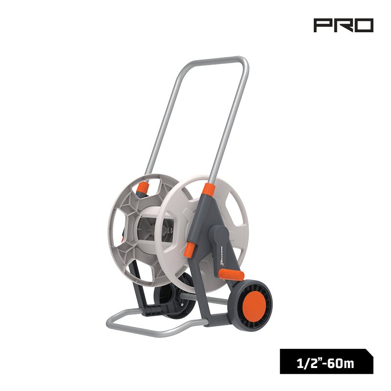 NAKAYAMA Pro GH9165 Ανέμη Λάστιχου Ποτίσματος Τροχήλατη, Με Τηλεσκοπική Λαβή, Max. 60m 1/2''