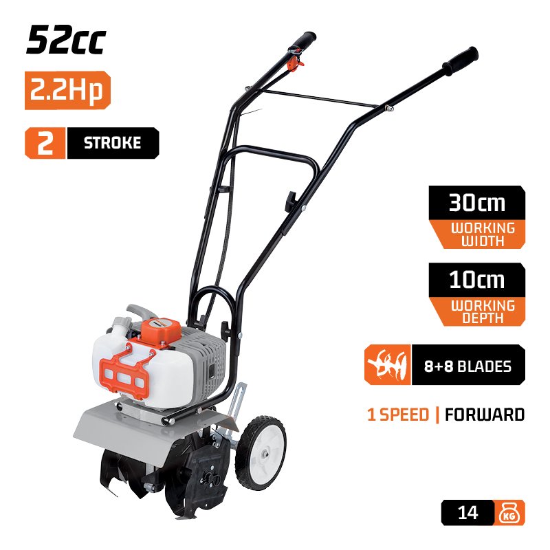 NAKAYAMA Gasoline Tiller 2,2Hp, 52Cc-width 30cm