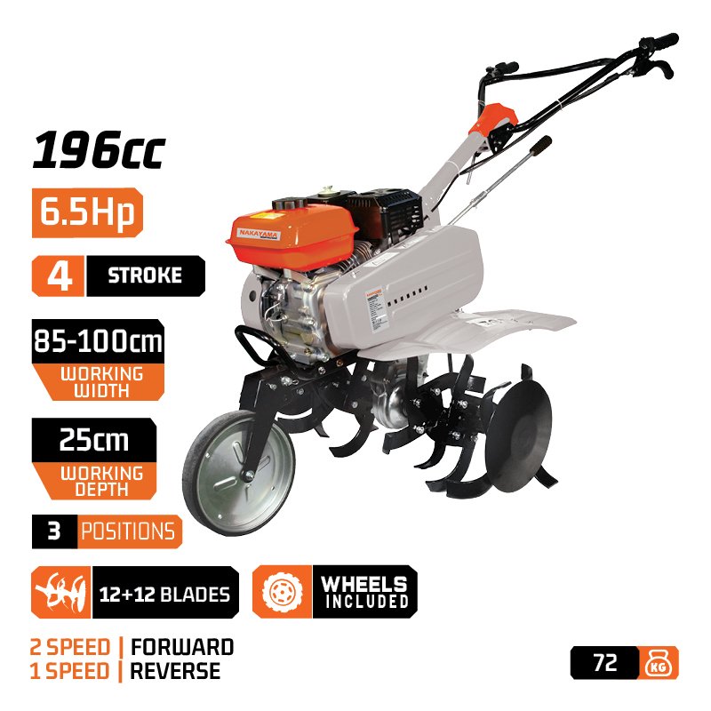 MOTOR CULTIVATOR 6.5HP BELT DRIVEN, 2FOR+1 REV