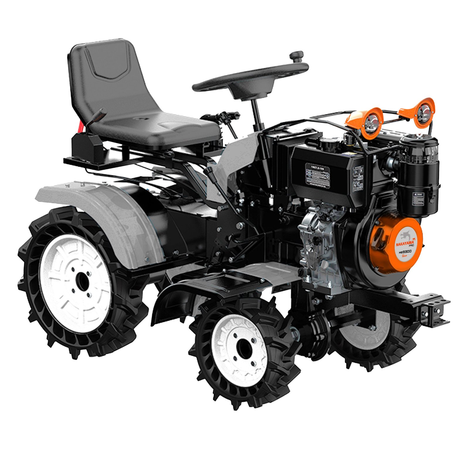 DIESEL MINI CULTIVATOR / TRACTOR 4WD/2WD, 11Hp, E-START, 1050mm, 3+1 speed. 16+16BLADES - Image 5