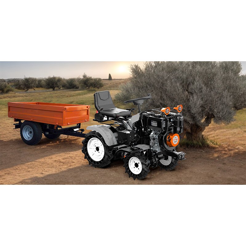 DIESEL MINI CULTIVATOR / TRACTOR 4WD/2WD, 11Hp, E-START, 1050mm, 3+1 speed. 16+16BLADES - Image 6