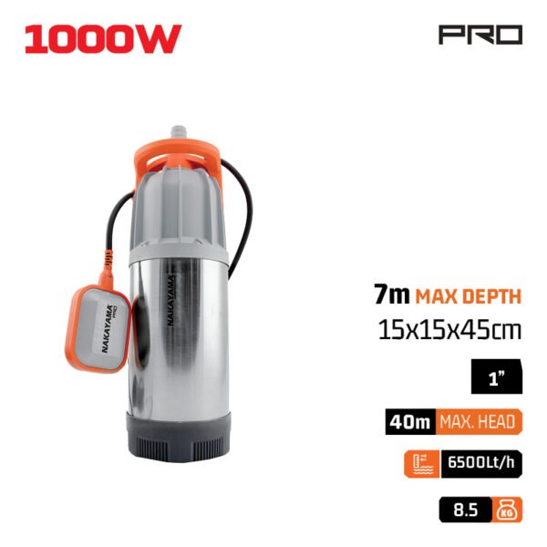 INOX SUBMERSIVE PUMP 1000W