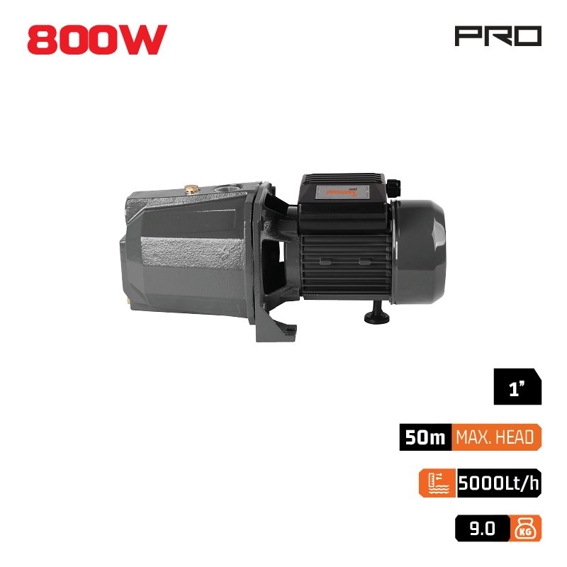 JET SURFACE WATER PUMP 800W, 50m, 5000L/h