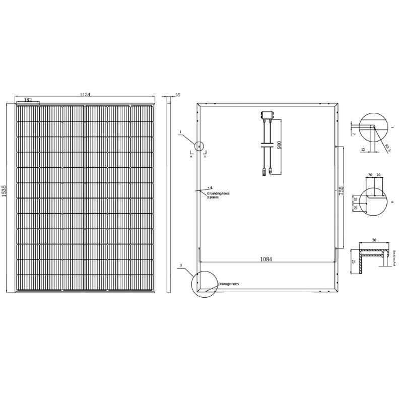 PHOTOVOLTAIC WATER PUMP 48V, 400W, 0,55HP, 3,8m³/H, MAXIMUM PRESSURE 55m, OUTLET: 1,25", SET - Image 4