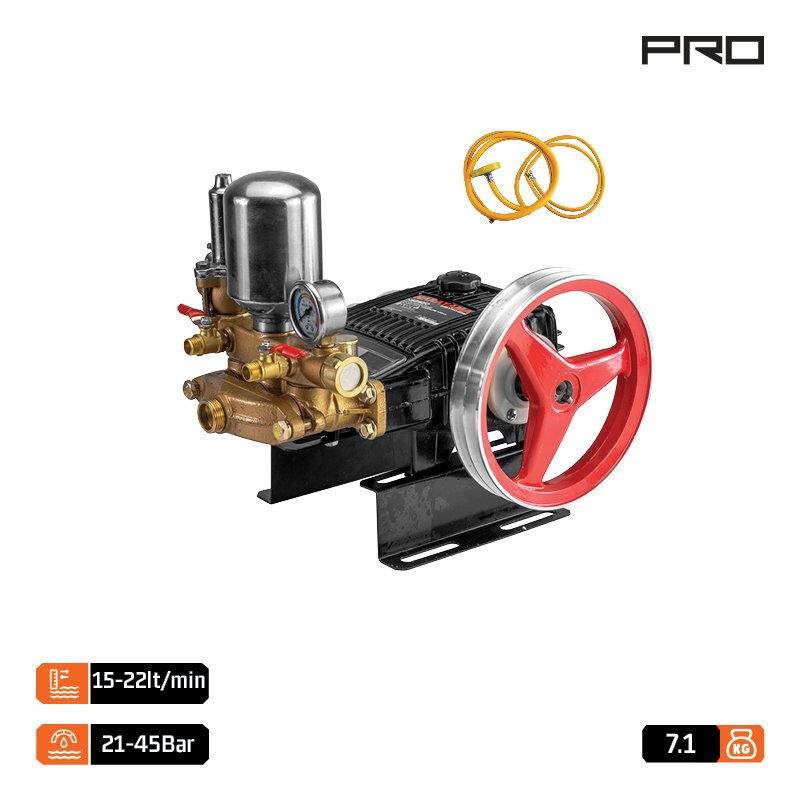 PISTON BRASS PUMP 22 LT/MIN MAX. PRESSURE 45Bar