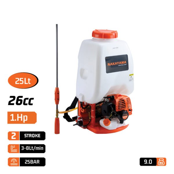 2 STROKE GASOLINE SPRAYER 26cc 25lt