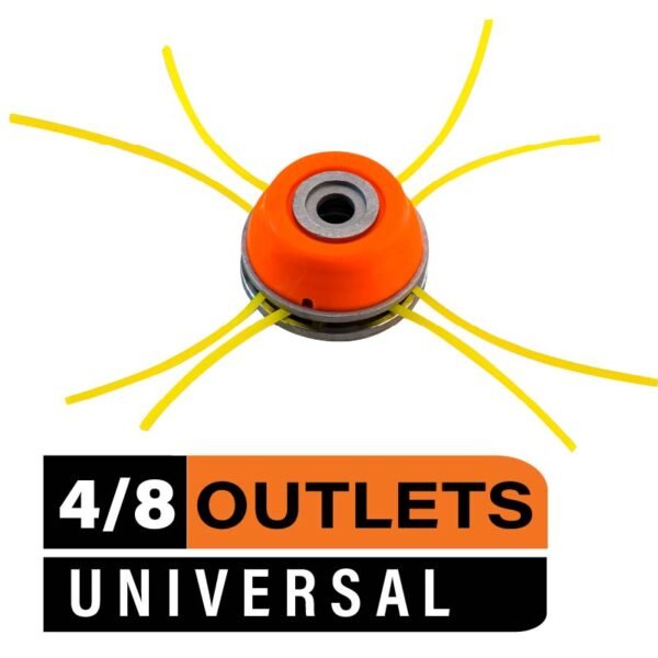 TRIMMER HEAD ALUMINUM UNIVERSAL 4/8 OUTPUTS