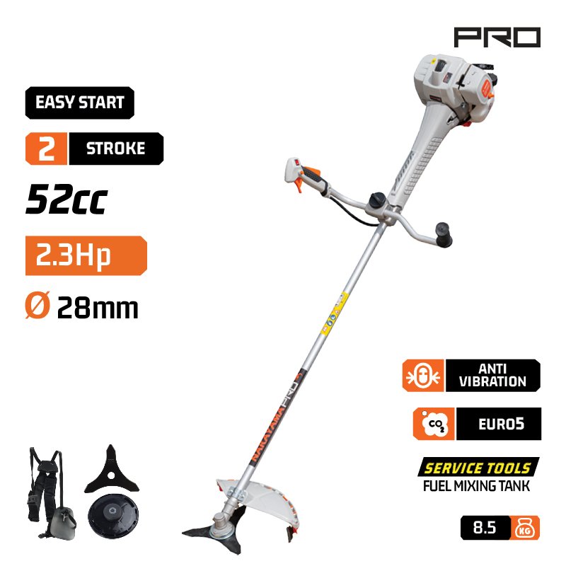 NAKAYAMA PRO Gasoline Brush Cutter 52Cc 2.3Hp With Antivibration