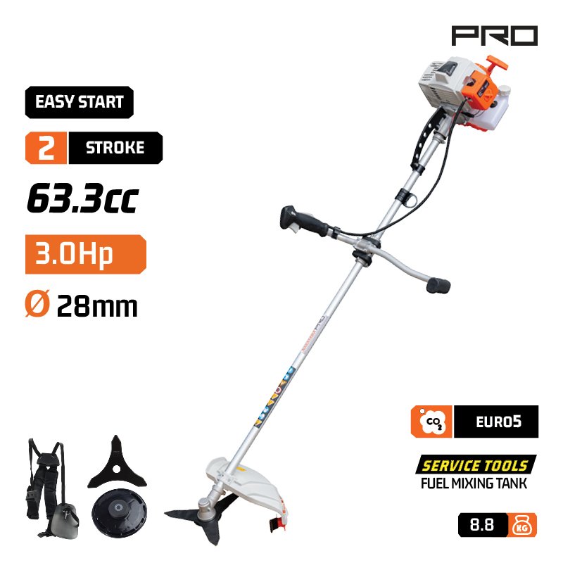 NAKAYAMA PRO Gasoline Brush Cutter 63,3Cc 3Hp