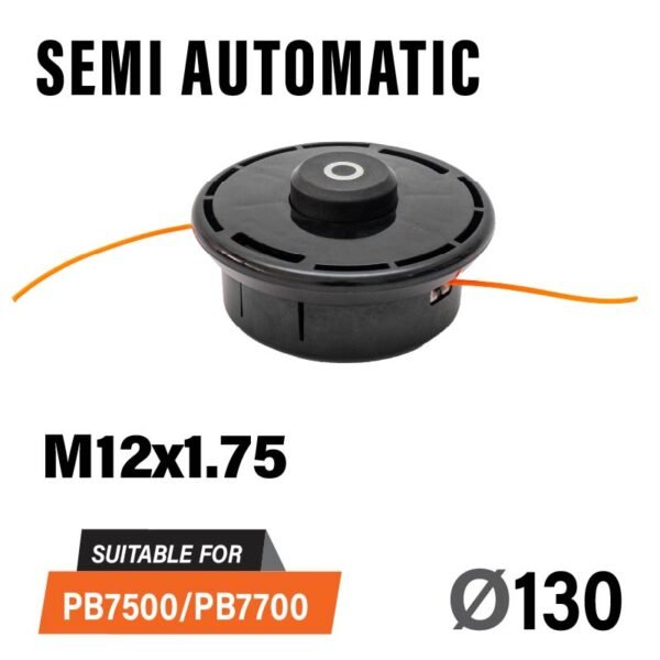 SEMI-AUTOMATIC WINDING NYLON HEAD Φ130 M12x1.75 PB7500/PB7700