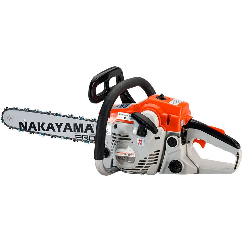 NAKAYAMA PRO Gasoline Chainsaw 2Hp, 39.6Cc, Blade 40Cm, (3/8"Lp 1,3Mm 56Links) - Imagen 2
