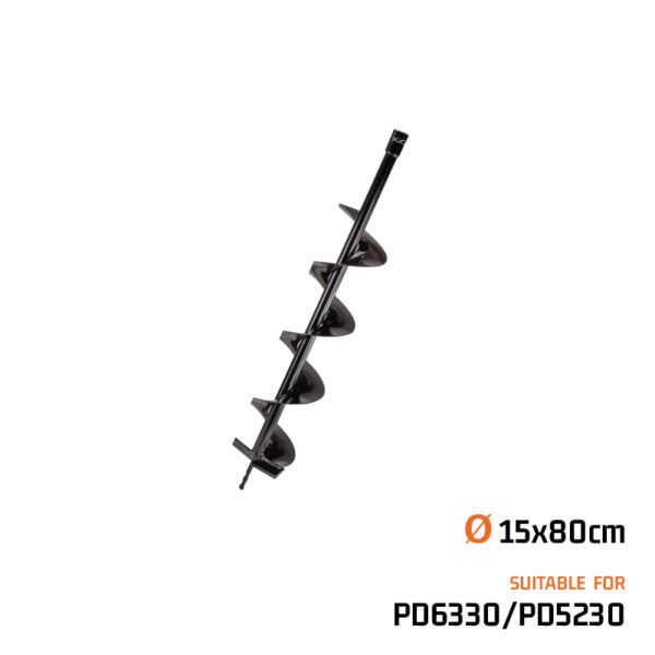 NAKAYAMA Earth Auger Drill Bit 150Mm, Lenghth 80Cm Pd6330/Pd5230/Pd5220/Pd6200/Pd6300