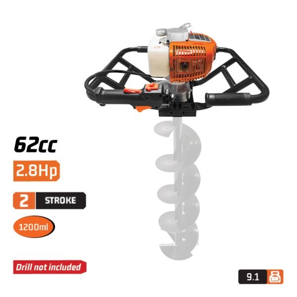 EARTH AUGER (DUAL OPERATOR) 62cc