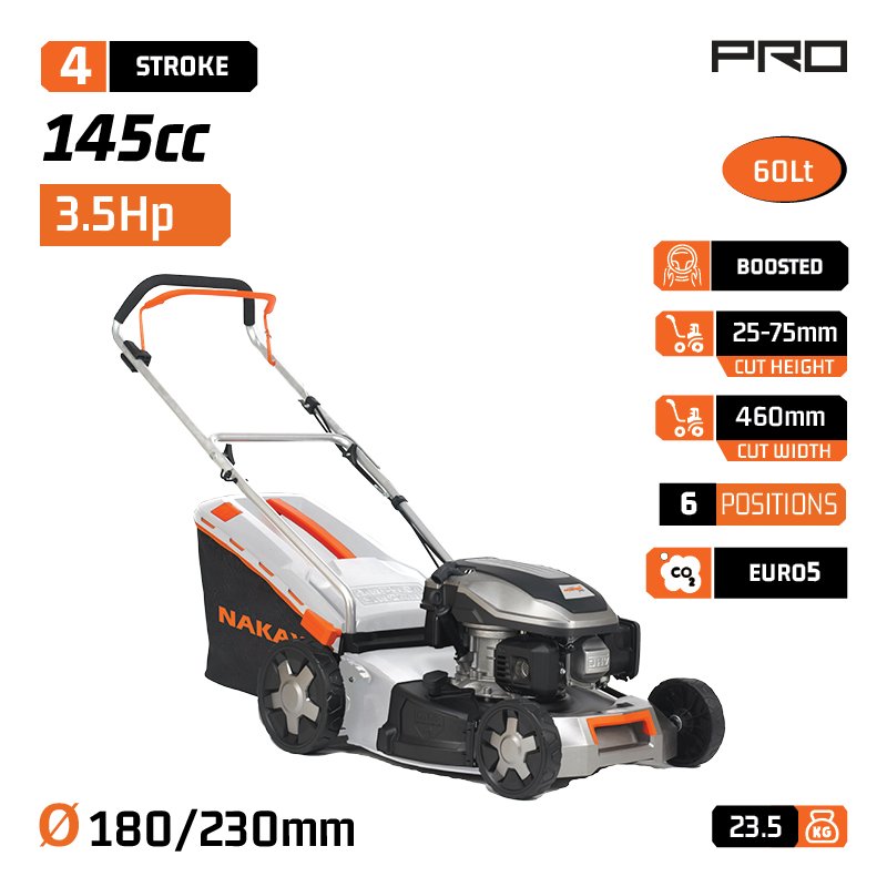 NAKAYAMA Pro PM4820 Χλοοκοπτική Βενζίνης 4Hp 145cc