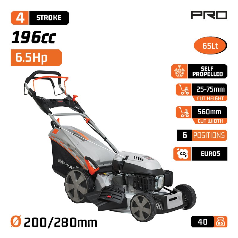 NAKAYAMA Pro PM5860 Χλοοκοπτική Βενζίνης 6,5Hp 196cc