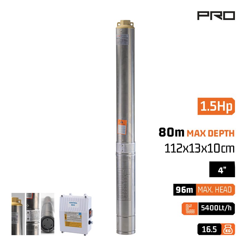4 INOX SUBMERSIBLE PUMP 1.5ΗΡ