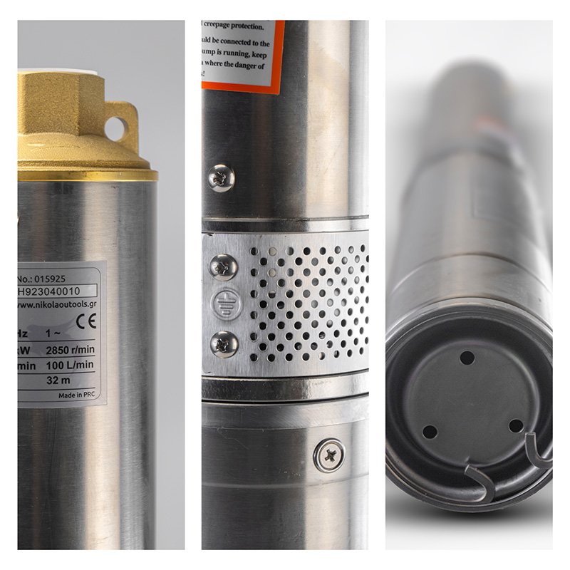 4 INOX SUBMERSIBLE PUMP 1.5ΗΡ - immagine 2