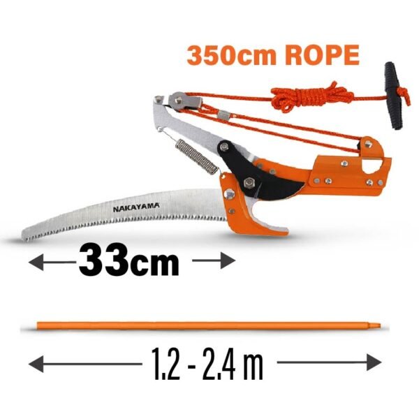 TELESCOPIC PRUNING SAW 330mm, 1.0mm,1.2-2.4m