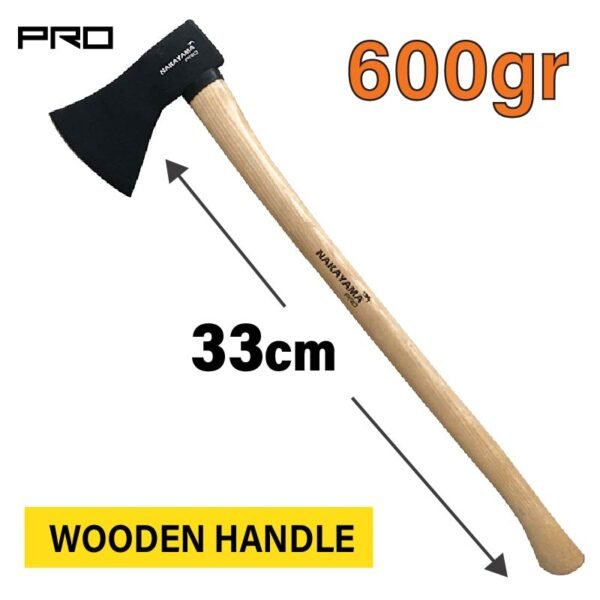 KITCHEN AXE WITH WOODEN HANDLE 600g 33cm