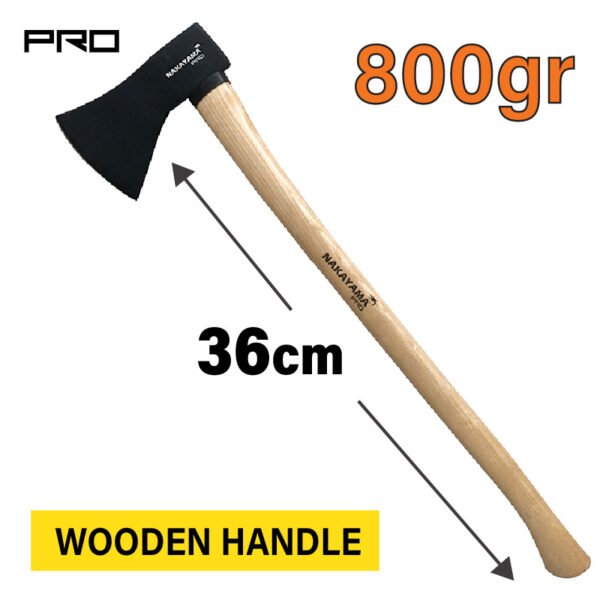 KITCHEN AXE WITH WOODEN HANDLE 800g 36cm