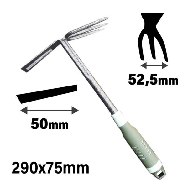 METAL CULTI HOE WITH PLASTIC HANDLE