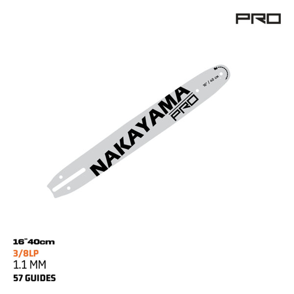 NAKAYAMA Pro EC1709 CHAIN BAR FOR EC1710 16"(40CM) 3/8LP''-1.1mm (57 Links)